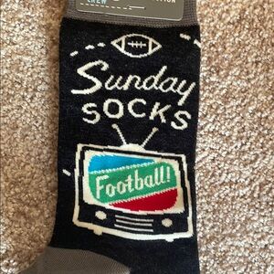 Blue Q Men's Crew Socks - Black